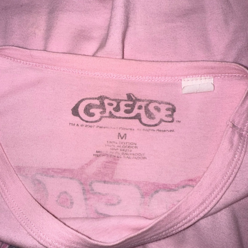 Grease Movie Graphic Long Sleeve Baby Pink Top Size Medium - Picture 5 of 6